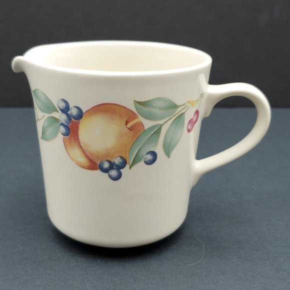 Corning Abundance Creamer Sugar Bowl Corelle Fruit Pattern Cream Sugar Set - Picture 5 of 9